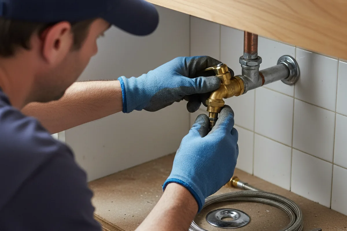 Shutoff valve and fitting work during Well Pump Repair in Homestead